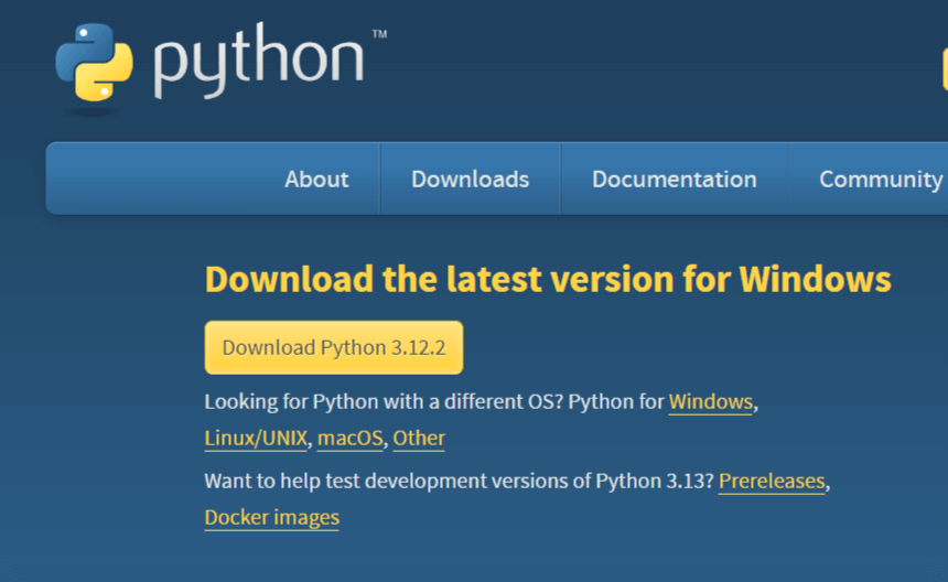 Download Python Page
